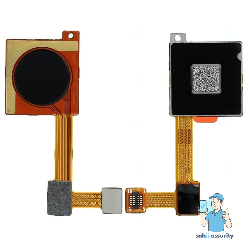 Fingerprint Sensor with Flex Cable for Xiaomi Mi A2 Black